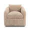Four Hands Topanga Swivel Chair - Beige Shearling
