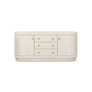 Four Hands Amelia Media Console - Ivory Painted Linen