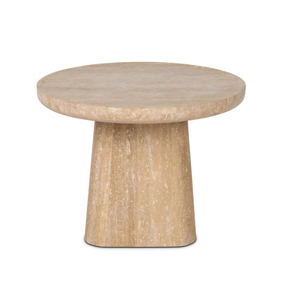 Four Hands Zane End Table - Golden Travertine