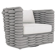 Bernhardt Wailea Nordic Gray Outdoor Swivel Chair