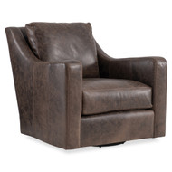 Bernhardt Ventura Leather Swivel Chair