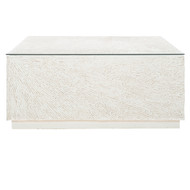 Bernhardt Tenerife Square Coco Twig Outdoor Cocktail Table