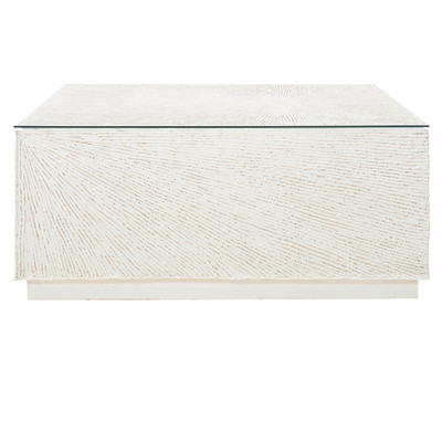 Bernhardt Tenerife Square Coco Twig Outdoor Cocktail Table