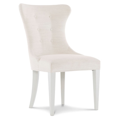Bernhardt Silhouette Side Chair in Neutral Fabric
