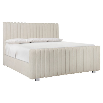 Bernhardt Silhouette Queen Channel Upholstered Panel Bed