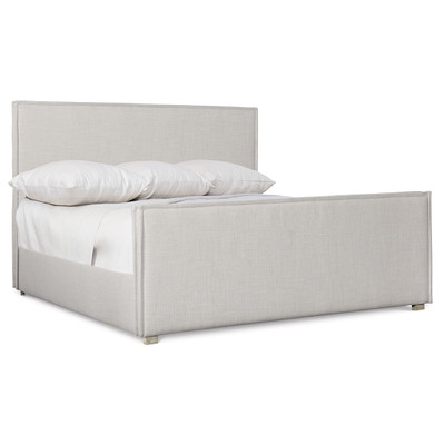 Bernhardt Sawyer Upholstered Panel Bed - Queen - Greige