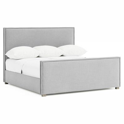 Bernhardt Sawyer Upholstered Panel Bed - King - Pebble