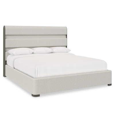 Bernhardt Prado King Panel Bed in Porcini Finish