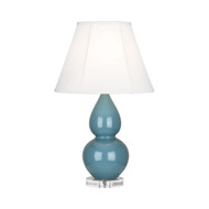Small Double Gourd Table Lamp - Steel Blue
