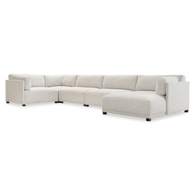 Bernhardt Parker 5-Piece Right Facing Fabric Sectional