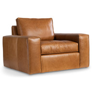 Bernhardt Nest Leather Swivel Chair