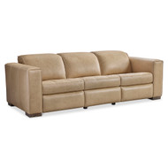 Bernhardt Nest Leather Power Motion Sofa