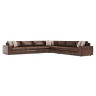 Bernhardt Nest 5-Piece Leather Sectional