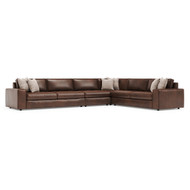 Bernhardt Nest 4-Piece Leather Sectional