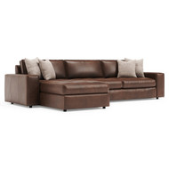 Bernhardt Nest 2-Piece Left Facing Leather Sectional