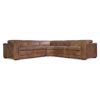 Bernhardt Lioni Leather 3-Piece Power Motion Sectional