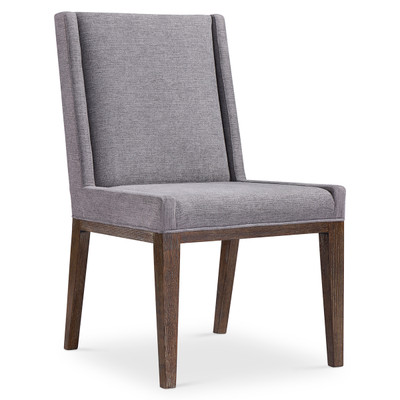Bernhardt Linea Side Chair with Fully Upholstered Back
