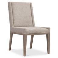 Bernhardt Linea Side Chair in Cerused Greige Finish
