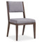 Bernhardt Linea Side Chair in Cerused Charcoal Finish