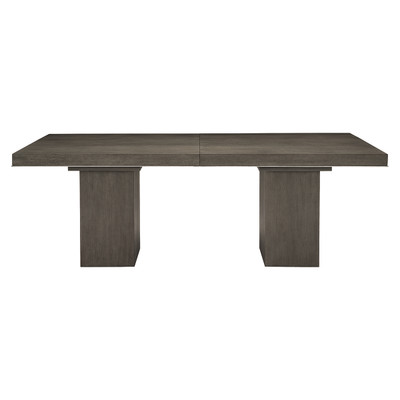 Bernhardt Linea Rectangular Dining Table in Cerused Charcoal
