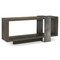 Bernhardt Linea Console Table in Cerused Charcoal Finish