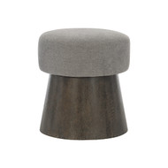 Bernhardt Linea Cerused Charcoal Round Bench