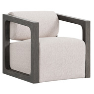 Bernhardt Leilani Outdoor Swivel Chair - Smoked Truffle Finish