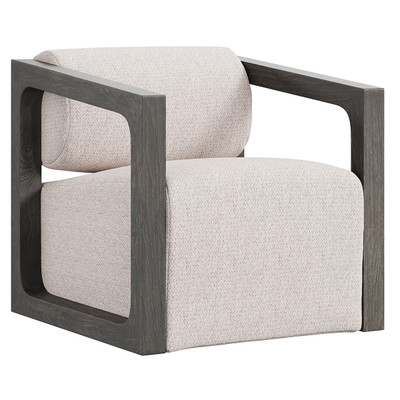 Bernhardt Leilani Outdoor Swivel Chair - Smoked Truffle Finish