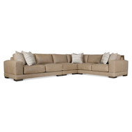 Bernhardt Lars Leather 4-Piece Sectional