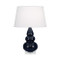 Small Triple Gourd Accent Table Lamp - Midnight
