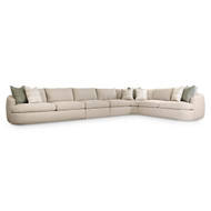 Bernhardt Jules Fabric 5 Piece Sectional