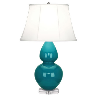 Double Gourd Table Lamp - Peacock