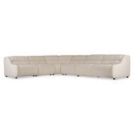 Bernhardt Gio Fabric 6 Piece Power Motion Sectional