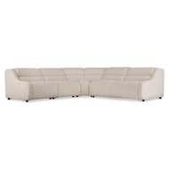 Bernhardt Gio Fabric 5 Piece Power Motion Sectional