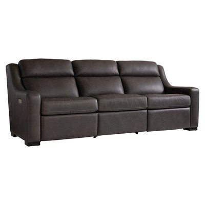 Bernhardt Germain Leather Power Motion Sofa