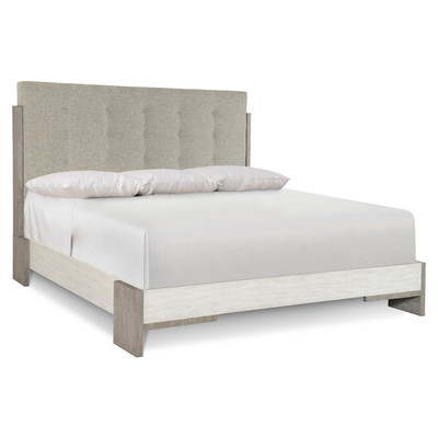 Bernhardt Foundations Upholstered Button Tufted King Panel Bed