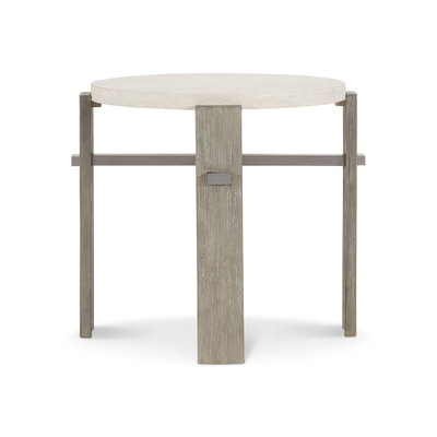 Bernhardt Foundations Round Side Table with Four Legs
