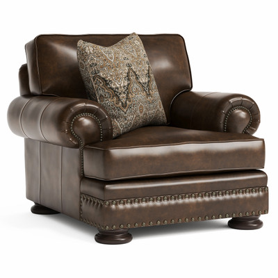 Bernhardt Foster Leather Chair