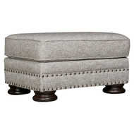 Bernhardt Foster Gray Ottoman