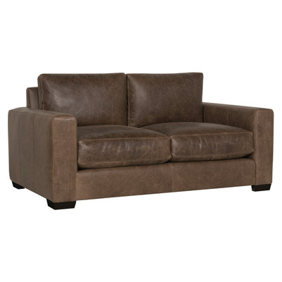 Bernhardt Dawkins Leather Loveseat