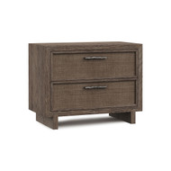 Bernhardt Casa Paros Nightstand with Woven Drawer Fronts