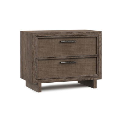 Bernhardt Casa Paros Nightstand with Woven Drawer Fronts
