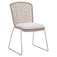 Bernhardt Carmel Outdoor Side Chair with Seat Pad - Quick Ship