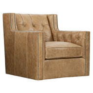 Bernhardt Candace Leather Swivel Chair