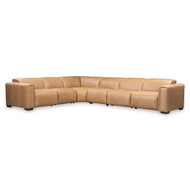 Bernhardt Billings Leather Power Motion Sectional