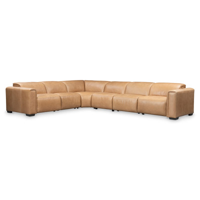 Bernhardt Billings Leather Power Motion Sectional
