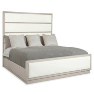 Bernhardt Axiom Queen Panel Bed with Inset Upholstered Panels