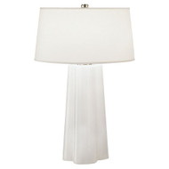 Wavy Table Lamp - Polished Nickel - White