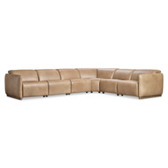 Bernhardt Alta 6-Piece Leather Power Motion Sectional