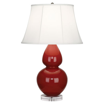 Double Gourd Table Lamp - Oxblood
